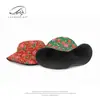 Sombrero de Tela Floral Estilo Chino Noreste para Hombres y Mujeres, Sombrero de Sol para Primavera y Verano, Sombrero de Pescador Reversible, Sombrero de Cubo