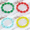 Pulsera de diamantes con cuentas coloridas fresca simple pulsera de cristal de vidrio drenaje de bienestar para transmisión en vivo ventas directas de fábrica
