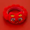Collar de Bola de Pelo para Mascotas Año Nuevo Año del Serpiente Bufanda Festival de Primavera Suministros de Año Nuevo para Gatos y Perros Decoración Roja Cálida de León