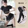 Nuevo uniforme de lencería sexy para tentación, juego de rol femenino, ropa de estudiante negra sexy, fútbol, bebé, comercio exterior