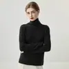 Zhenrong~Suéter de Punto 100% Cachemira de Cuello Alto para Mujer, para Usar Solo o en Capas, para Viajar al Trabajo, Capa Base Minimalista