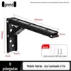 Suporte dobrável de aço inoxidável 304 Prateleira de armazenamento de parede Suporte triangular reto Top-up Suporte laminar Suporte de divisória