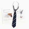 Accesorios para Camisa de Golpe Libre de Personas Estilo Japonés Corbata Azul Estilo Académico jk Patrón Perezoso Vestido Académico Lazo de Corbata Mano de Mujer dk