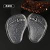 Chanclas de Gel Pinza Deslizante y Desgastante Patrón de Mariposa Pinza de Almohadilla Frontal Almohadilla para Chanclas Transparente Suave Almohadilla de Media Talla