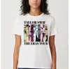 Camiseta transfronteriza en stock Europa y Estados Unidos Camiseta de Taylor con diseño de mapa la nueva camiseta transfronteriza moda callejera manga corta una generación de camiseta