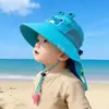 Sombrero de Sol de Verano para Niños con Visera, Sombrero de Pescador para Niños y Niñas, Protección UV, Sombrero Transpirable con Visera