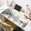 Alfombrilla de Escritorio Antideslizante y Resistente a Manchas con Temática de Paisaje, Alfombrilla de Ratón de Fábrica Original, Serie Gráfica Vectorial, Alfombrilla de Ratón Grande Engrosada para Gaming