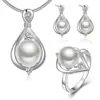 EBay AliExpress joyería de comercio exterior joyería chapada en plata al por mayor conjunto de perlas naturales combinación productos europeos y americanos