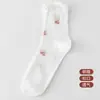 Meias Yuezi Songkou Femininas de Verão com Renda em Malha Fina Meias para Gestantes Maternidade Primavera e Outono Meias Longas de Verão Pós-parto