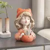 Porta-caneta menina armazenamento de chaves ornamento decoração de casa entrada armário de TV armário de vinho quarto mesa de trabalho caixa de maquiagem