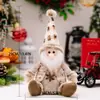 Boneco de neve de desenho animado Papai Noel ornamento Decoração de Natal tecido pelúcia brinquedo presente Estatueta de Natal ornamento