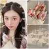 Pinza de Mariposa Linda Pinza Pequeña para el Cabello Pinza de Acabado para la Parte Posterior de la Cabeza de Mujer Estilo ins Pinza de Tiburón Transparente Accesorios para el Cabello