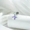 Colgante de Cubo de Hielo: Nuevo piercing de titanio de aleación de titanio de color caramelo dulce de verano para cartílago de la oreja, tachuela para hueso de la oreja de Henson