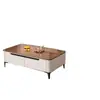 Mesa de centro de chão e rack de TV, novo modelo 2026, design moderno e minimalista, adequado para salas de estar pequenas e grandes, conjunto completo, grande capacidade