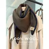 Bufanda 100% Lana para Mujer, Chal Exterior de Alta Gama Nuevo Estilo Otoño e Invierno 2025 Bufanda para el Cuello Resistente al Frío y Cálida