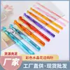 Nuevo color Herramienta de ganchillo de cristal de plástico transparente para tejer suéteres de ganchillo Traje de agujas