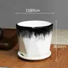 Maceta de Cerámica Tamaño Grande Oferta Especial Liquidación Interior Escritorio Balcón Suculenta Maceta Pequeña Clorofito Helecho Espárrago Maceta Simple Blanca