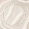 Collar corto dorado de diseño simple de nicho de estilo japonés y coreano para mujer, joyería, suministro directo de fábrica, collar de cadena de cuentas de cobre