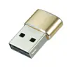 Adaptador de Conversión Plug de Aluminio Hembra Tipo C a USB 2.0 Adaptador OTG para Teléfono Móvil Adaptador USB C