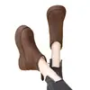 Botas de plataforma estilo Birkenstock, botas de invierno para mujer 2026, diseñadas para mujeres menudas, con forro de polar para abrigar, y un diseño de bota corta estilo británico