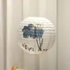 Lanternas de Papel Estilo Chinês para Decoração de Cenas Externas, Abajures Impressos Tradicionais, Lanternas para Preparo de Chá em Casas de Chá, Enfeites Pendurados