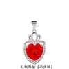 Kaiwei TikTok Collar de Plata para Mujer Colgante de Corazón Cadena Clavicular Sencilla Versátil Estilo Japonés y Coreano Colgante de Diamante Topacio de Amor