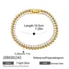 Pulseira Feminina Estilo Europeu e Americano Wanxing Aço Inoxidável Ouro 18K Joias de Zircônia Nicho Transfronteiriço Versátil Pulseira Diária Atacado