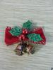 Venta al por mayor de decoraciones navideñas Lazos Navideños Cascabeles Guirnalda Navideña Accesorios para Ramo Mini Lazos