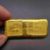 Tesouro Antigo da Dinastia Qing Barras de Ouro Lingotes de Ouro Pepitas de Ouro Cobre Sólido Lingotes de Ouro Estilo Antigo Tijolos de Ouro Que Não Desbotam Adereços Ouro de Areia
