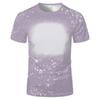 2022 nueva camiseta de manga corta para hombre y mujer con patrón de moda de transferencia térmica 3D personalizado de cuello redondo