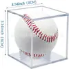 Venta caliente transfronteriza caja acrílica de béisbol acrílico 8*8*8cm caja de exhibición de béisbol transparente caja de almacenamiento