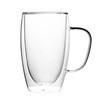 Com alça em forma de ovo de vidro de camada dupla doméstico com isolamento térmico para café, leite, copo de suco, copo de cerveja, cross-border em estoque