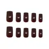Uñas Hechas a Mano Pre-Diseñadas en Rico Rojo Retro, Simples y Versátiles, Realzan el Tono de Piel, Parches de Uñas Desmontables y Usables, 30 Piezas