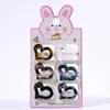 Clip de Pinza para Agarrar Amor Hueco Pequeño de 2.5 CM Estampado de Leopardo Colorido Pinza para Flequillo Femenino Pinza para Cabello Roto Pinza para el Cabello Pinza Caliente Transfronteriza
