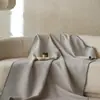 Manta Macia de Tricô de Algodão Nórdico, Manta de Ar Condicionado, Manta para Soneca no Escritório, Manta de Sofá, Lençol, Manta para Uma Pessoa