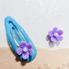 Popular Flor de Cinco Pétalos de Color Sólido 3D para Uñas, Lindo y Versátil Clip para Uñas y Cabello DIY Arte de Uñas Materiales Artificiales Venta al por Mayor