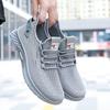 Zapatos casuales de verano 2023 para hombre, nuevos, con agujeros, cómodos, transpirables, de tela de malla, con suela suave, ligeros y modernos para correr.