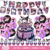 Decoraciones de Pancarta Temática de Minecraft para Fiesta, Varios Adornos Colgantes de Dibujos Animados, Set de Globos con Banderines, Accesorios de Cumpleaños
