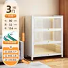 Estante de Livros com Porta de Vidro de Aço para Casa à Prova de Poeira Estante para Livros Infantis Gabinete de Exibição de Figuras de Espaço com Luz Gabinete Ita Gabinete de Lata