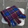 25 Novos Cachecóis de Faux Cashmere para Outono e Inverno com Padrão de Pássaro Azul, Xales para Escritório, Cachecóis Versáteis Estilo Coreano para Atacado