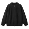 Cárdigan de punto jacquard de cuello redondo estilo retro americano old money para hombre y mujer, suéter chaqueta casual holgado de otoño moderno