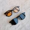 Gafas de Sol de Película de Color Té para Hombre y Mujer Mismas Gafas Cara Grande Conducción Gafas Anti-UV Lente Naranja Amarillo Japonés y Coreano