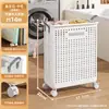 Cesta Plegable para Ropa Sucia para Uso Doméstico, Cesta Grande de Almacenamiento para Lavandería, Cesto para Ropa Sucia para Balcón y Baño