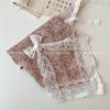 Estilo coreano novo estilo japonês lenço triangular de renda lenço de cabeça fotografia acessórios de cabelo elegantes primavera e verão adorno de cabeça versátil Fotografia na Beira-Mar
