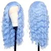 Amazon Moda Europea y Americana Transfronteriza Peluca de Encaje Frontal con Ondas de Agua Tocado África Tocado de Encaje Frontal Más Vendido