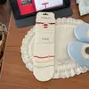 26 Calcetines Delgados Florales para Mujer de Primavera/Verano, Calcetines de Malla Hueca hasta la Pantorrilla, Calcetines Dulces de Capas de Capullos de Flor, Calcetines Estilo Ballet
