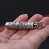 Joyería de Plata para Pie S990 Dragón Agresivo Taiyin Puede Abrir Caja Gawu Colgante Qinglong Exquisito para Hombres y Mujeres Grifo Plata de Ley