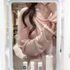 Suave y dulce camiseta de manga larga rosa con protección solar para mujer, cobertura absolutamente impresionante y hermosa para el verano, top ligero