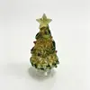 Árbol de Navidad de Vidrio Zibo Pequeño Adorno de Escritorio Decoración Navideña Regalo Decoración del Hogar Decoración de Oficina Artículo Más Vendido