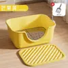Banheira vaso sanitário para cachorro, vaso sanitário de aço inoxidável para cachorro, caixa de areia anti-cocô para cachorro, suprimentos para animais de estimação, vaso sanitário para cachorro para atacado